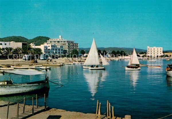 San Antonio Ibiza Hafen Segelboote Hotelanlagen