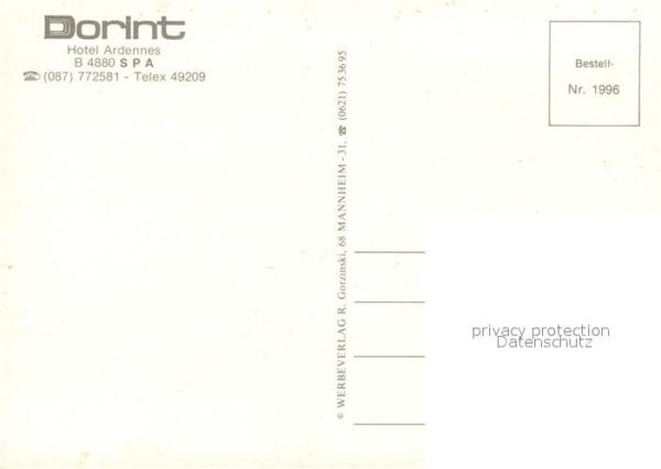 Ardennes Dorint Hotel Fliegeraufnahme Kurpark Ku – Bild 2