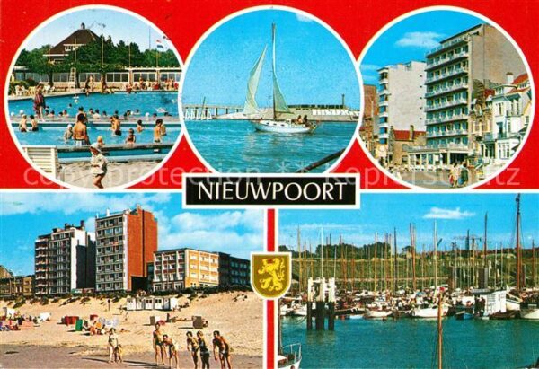 Nieuwpoort Hafen Strand Schwimmbad