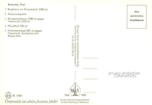 Kaisertal Bergkreuz Stripsenjoch Antoniuskapelle – Bild 2