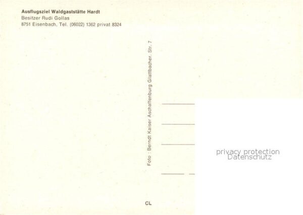 Eisenbach Unterfranken Ausflugsziel Waldgaststätte Hardt – Bild 2