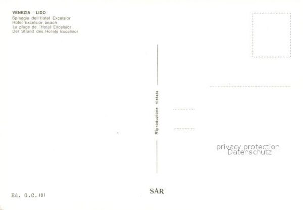 Lido Venezia Hotel Excelsior Strand – Bild 2