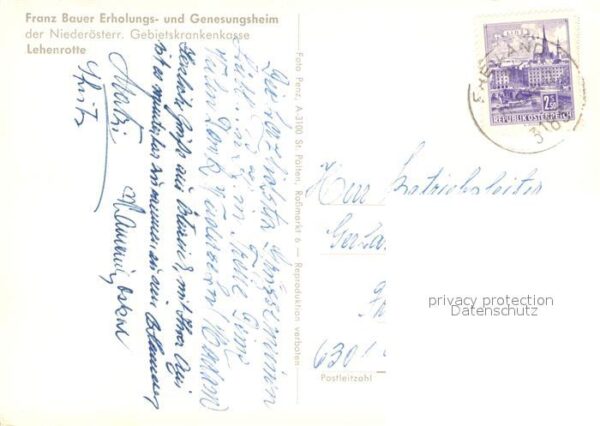 Lehenrotte Freiland Franz Bauer Erholungs Genesungsheim – Bild 2
