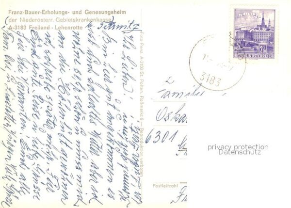 Lehenrotte Freiland Franz Bauer Erholungs Genesungsheim – Bild 2