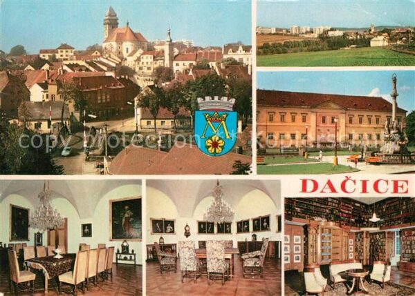 Dacice Datschitz Stadtpanorama Schloss Denkmal