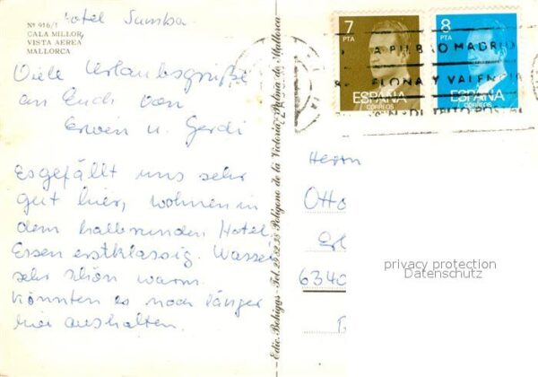 Cala Millor Mallorca Fliegeraufnahme Hotelaufnahme – Bild 2