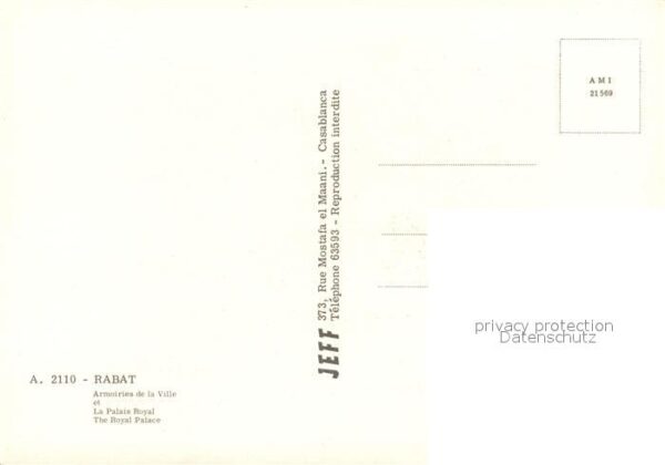 Rabat Marokko Palais Royal – Bild 2