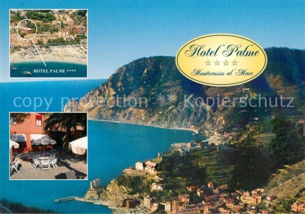 Monterosso al Mare Hotel Palme Fliegeraufnahme