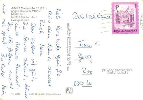 Mauterndorf Großeck Marktplatz Schloss Evangelikreu – Bild 2