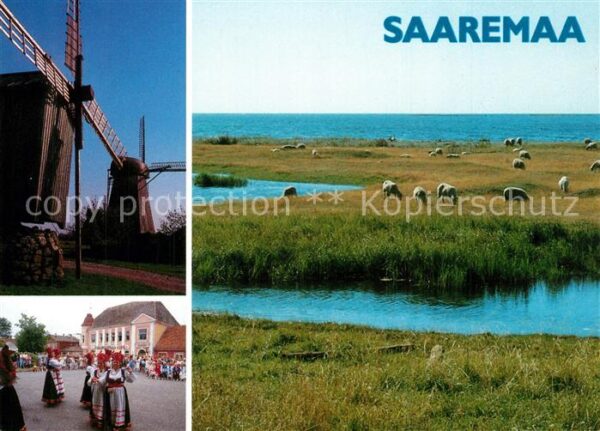 Kuressaare Saaremaa Windmühlen Trachtenfest