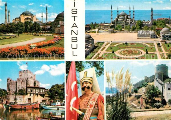 Istanbul Constantinopel Moscheen Burgen Parkanlage Hafen