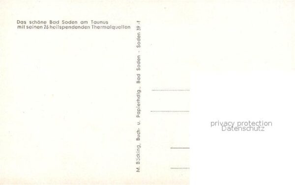Bad Soden Taunus Brunnen Kurhaus Inhalatorium Trinkhalle – Bild 2