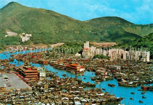 Aberdeen Hong Kong Bird_s eye view floating market