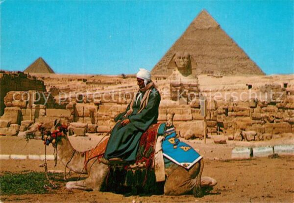 Giza The Great Sphinx and pyramids of Kephre