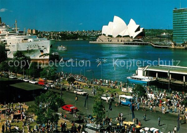 Sydney New South Wales Circular Quay with Overseas Terminal Op