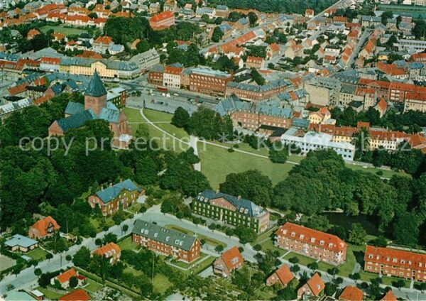 Ringsted Vestsjalland Stadtbild mit St Bendts Kirche Fliegera