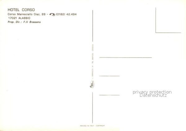 ALASSIO Savona Liguria IT Hotel Corso – Bild 2