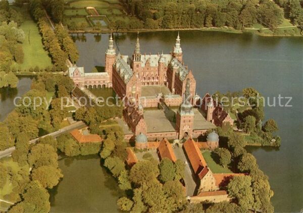 Hillerod Frederiksborg Schloss Fliegeraufnahme