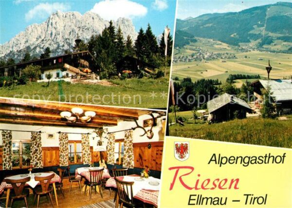 Ellmau Tirol Alpengasthof Riesen Landschaftspanorama