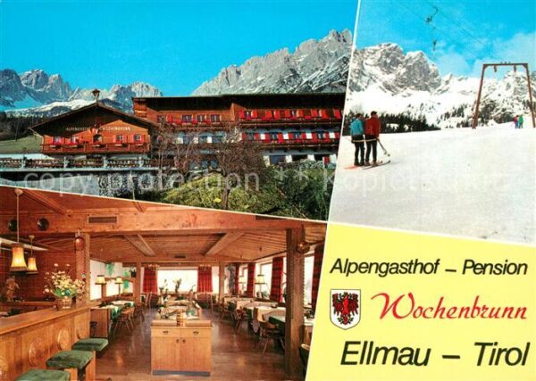 Ellmau Tirol Alpengasthof Pension Wochenbrunnen Wint