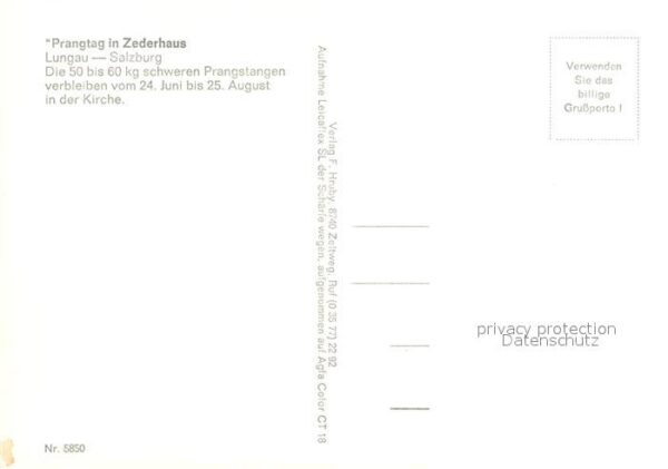 Zederhaus Prangtag Patroziniumsfest – Bild 2