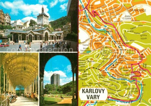 Karlovy Vary Trzni kolonada Sadova kolonada Lazenske