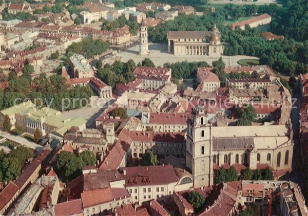 Vilnius Senamiescio panorama Stadtzentrum Flieg