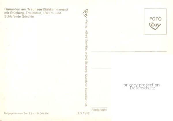 Gmunden Salzkammergut Traunsee mit Grünberg Traunstein und Sc – Bild 2
