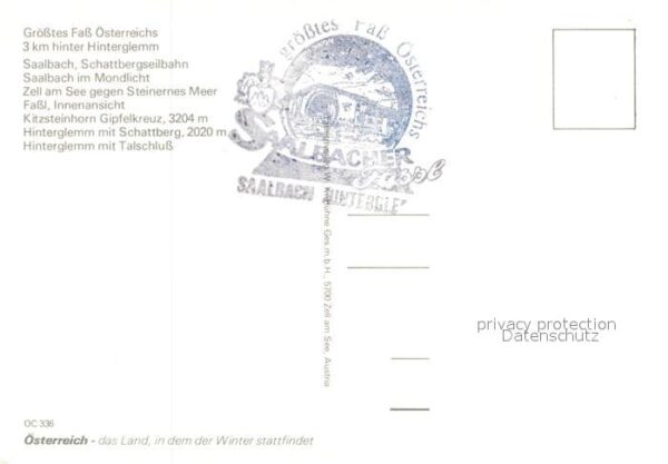 Hinterglemm Saalbach Grösstes Fass Österreichs Schattbergsei – Bild 2