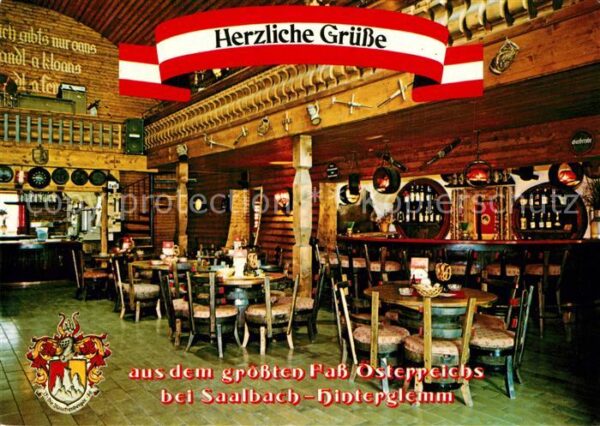 Hinterglemm Saalbach Saalbacher Fassl Gaststätte Bar grösste