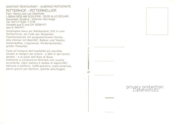 Seis Schlern Gasthof Restaurant Ritterhof Ritterkell – Bild 2