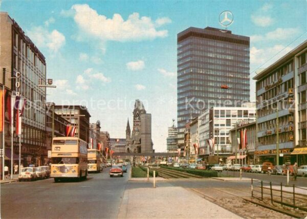 Berlin Tauentzienstrasse Gedächtnisstrasse Eur