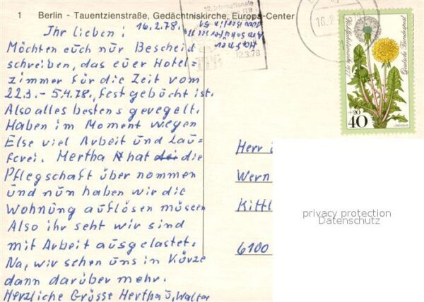 Berlin Tauentzienstrasse Gedächtnisstrasse Eur – Bild 2