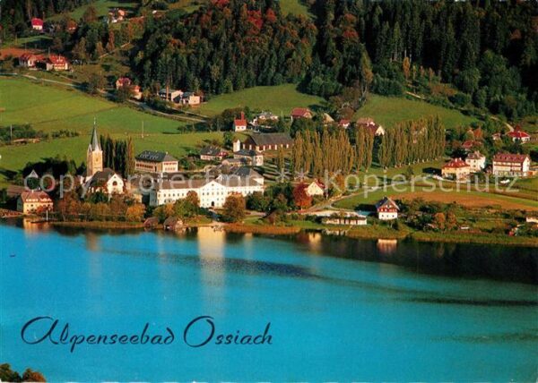 Ossiach Alpenseebad Ossiachersee Fliegeraufnahm
