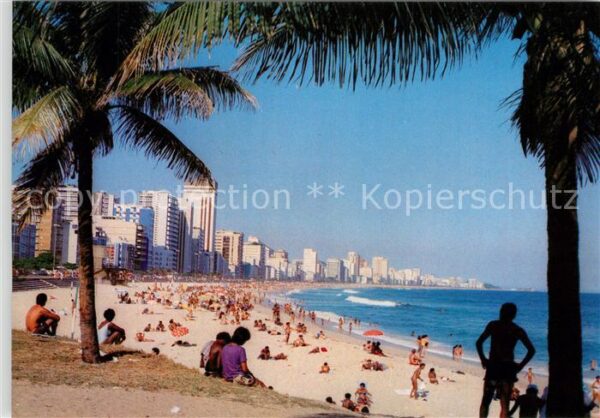 Rio de Janeiro Praia do Leblon com Ipanema e Arpoador