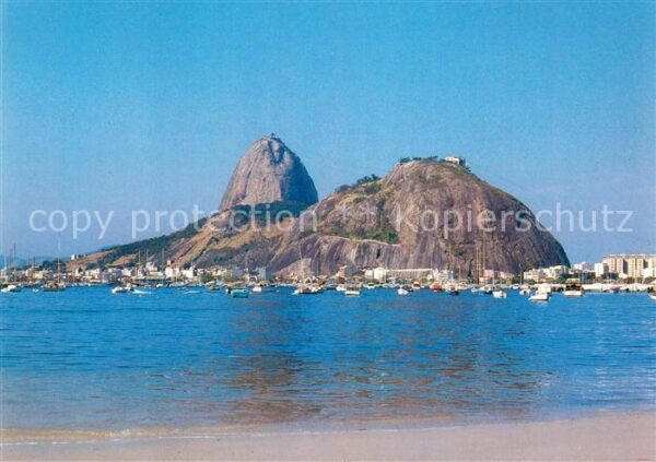 Rio de Janeiro Pao de Acucar visto da Praia de Botafog