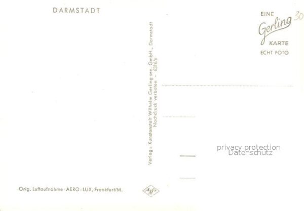 Darmstadt Original Fliegeraufnahme – Bild 2