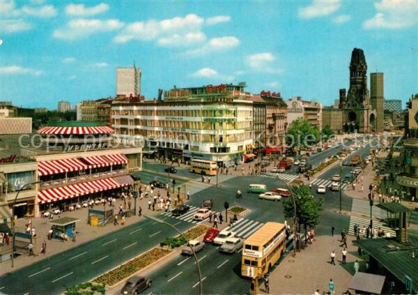 Berlin Kurfürstendamm mit alter und neuer Kais