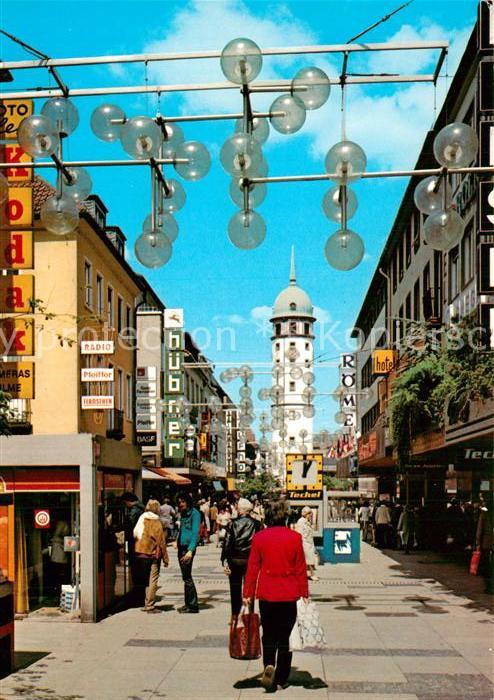 Darmstadt Ernst Ludwig Strasse mit Weissem Turm F