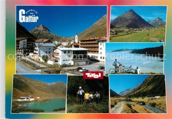 Galtuer Tirol Ortsmotiv mit Kirche Landschaftspanoram