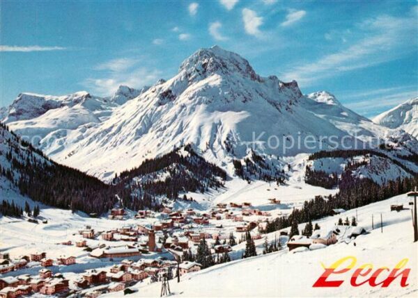 Lech Vorarlberg Panorama Wintersportplatz am Arlberg Le
