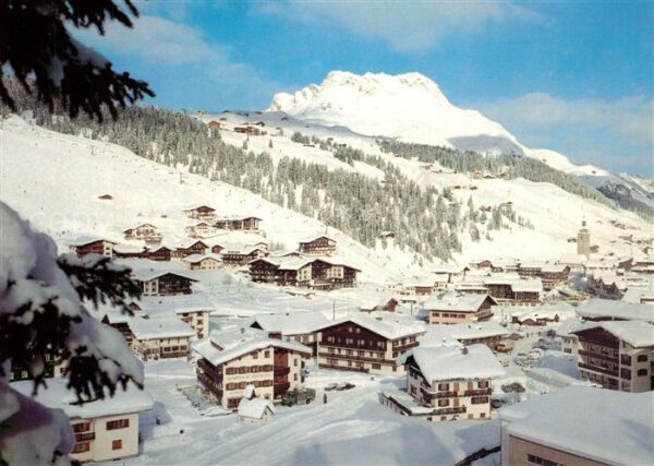 Lech Vorarlberg Panorama Wintersportplatz mit Karhorn L