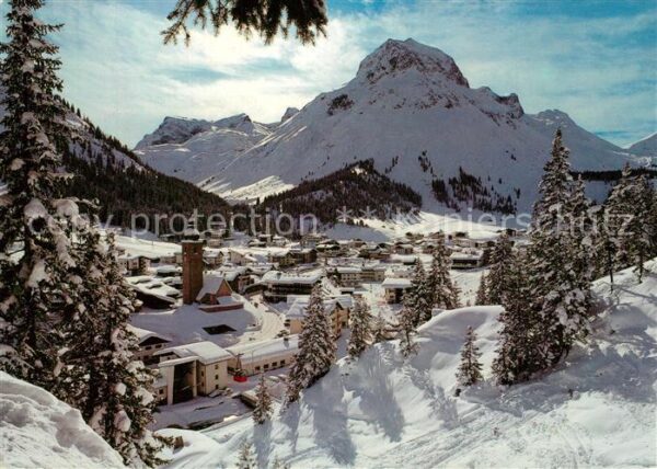 Lech Vorarlberg Panorama Wintersportplatz am Arlberg ge
