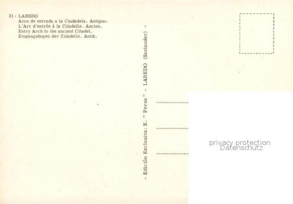 Laredo Spanien Arco de entrada a la Ciudadela antiguo – Bild 2
