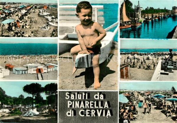 Pinarella di Cervia Strand Campingplatz Kleiner Junge Hafen