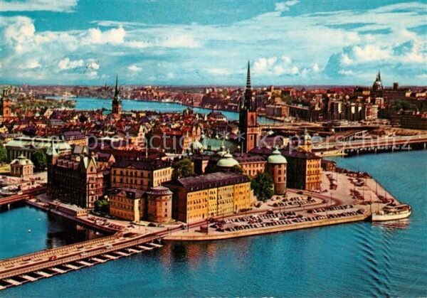 Stockholm Riddarholmen Fliegeraufnahme