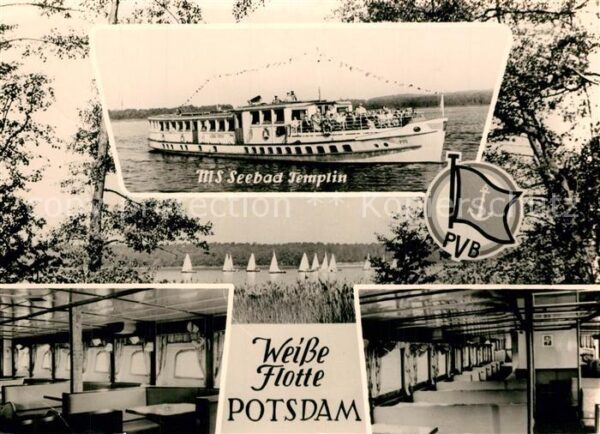 Potsdam MS Seebad Templin Weisse Flotte Segelre