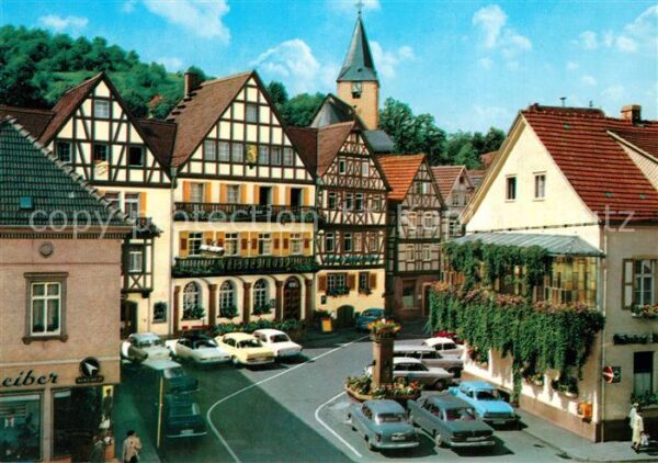 Bad Orb Marktplatz Altstadt Fachwerkhäuser Kirc