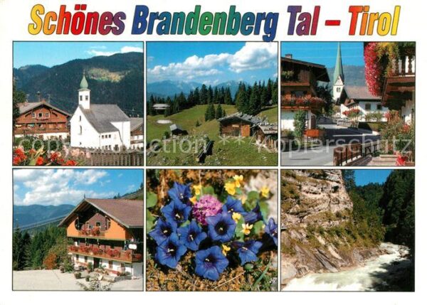 Brandenberg Tirol Motive Dörfer im Brandenberger Tal Blau