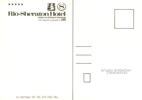 Rio de Janeiro Rio Sheraton Hotel Fliegeraufnahme – Bild 2